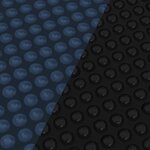 vidaXL Film solaire de piscine flottant PE 356 cm Noir et bleu
