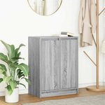 vidaXL Buffet sonoma gris 57x34x76 cm bois d'ingénierie