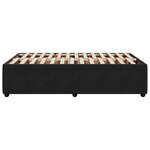 vidaXL Cadre de lit Noir 120x200 cm Velours