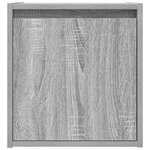 vidaXL Tables de chevet murales 2 Pièces sonoma gris 38x34x40 cm
