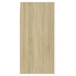 vidaXL Meubles TV 2 Pièces Blanc et chêne sonoma Bois d’ingénierie