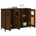 vidaXL Buffet chêne marron 100x35x70 cm bois d'ingénierie