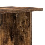 vidaXL Table basse Chêne fumé 40 x 30 x 49 cm Bois d'ingénierie