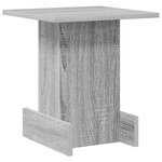 vidaXL Table d'appoint Gris Sonoma 35 5 x 35 x 40 cm Bois d'ingénierie