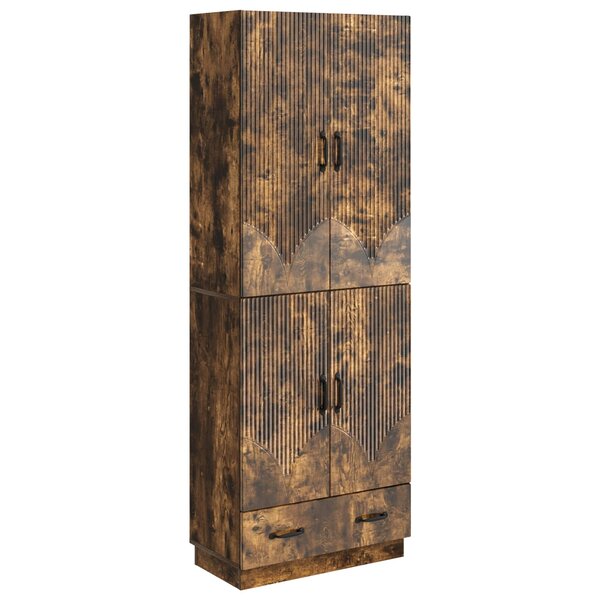 vidaXL Ensemble de Meubles 2 Pièces Chêne fumé Bois d'ingénierie