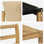 vidaXL Ensemble de canapés d'extérieur 9 pc Blanc et Beige