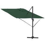 vidaXL Parasol Roma Vert 286 x 285 x 265 cm Polyester et Aluminium