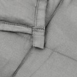 vidaXL Couverture lestée Gris 122x183 cm 9 kg Tissu