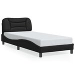 vidaXL Cadre de lit sans matelas noir 90x200 cm similicuir