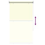vidaXL Store enrouleur Protection UV Crème 60 x 230 cm Polyester