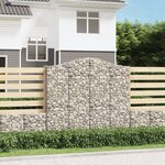 vidaXL Paniers à gabions arqués 8 Pièces 200x50x180/200 cm Fer galvanisé