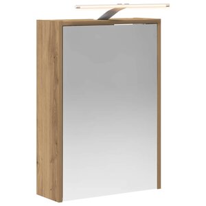 vidaXL Armoire Miroir de Salle de Bain Chêne artisan 43 x 16 x 62.5 cm