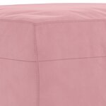 vidaXL Ensemble de canapés 3 Pièces avec coussins Rose Velours
