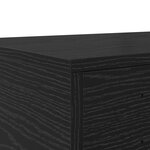 Tiroirs de lit vidaXL Noir 80x36 5x16 5 cm en bois d'ingénierie
