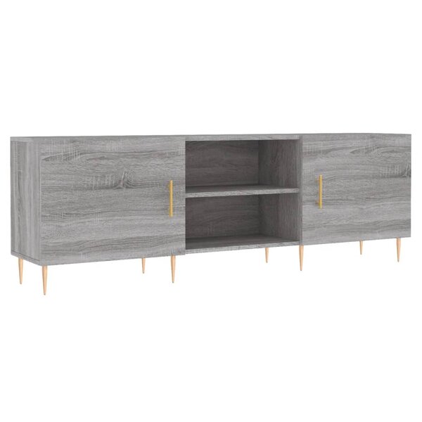 vidaXL Meuble TV sonoma gris 150x30x50 cm bois d'ingénierie