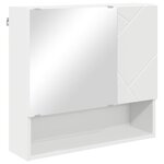 vidaXL Ensemble de mobilier de salle de bain Montage mural 2 Pièces Blanc