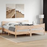 vidaXL Cadre de lit sans matelas 200x200 cm bois massif de pin