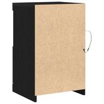 Buffet vidaXL avec éclairage LED Chêne noir 41x37x67 cm