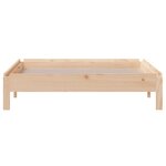 vidaXL Lit empilable sans matelas 90x190 cm bois de pin massif