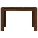 vidaXL Table à dîner Chêne marron 120x60x76 cm bois d'ingénierie