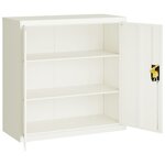 vidaXL Classeur blanc 90x40x90 cm acier