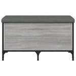vidaXL Banc de rangement sonoma gris 82x42x45 cm Bois d'ingénierie