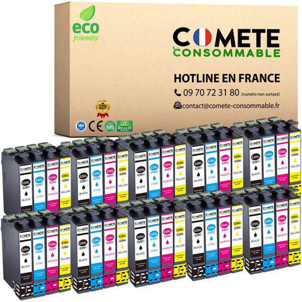 COMETE - 29 XL - 40 Cartouches Compatibles 29 XL Epson - Entreprise Française