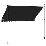 vidaXL Auvent manuel rétractable 350 cm Anthracite