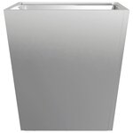 vidaXL Jardinière 40x40x40 cm acier inoxydable