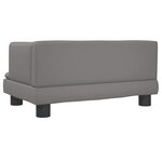 vidaXL Canapé pour enfants gris 60x40x30 cm similicuir