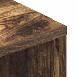 vidaXL Meuble TV Chêne fumé 100x40x40 cm Bois d'ingénierie