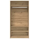 vidaXL Garde-robe chêne artisanal 100x50x200 cm bois d'ingénierie