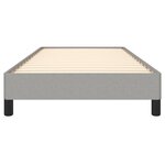 vidaXL Cadre de lit sans matelas gris clair 90x190 cm tissu