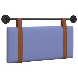 vidaXL Tête de lit suspendue Bleu denim PU antique