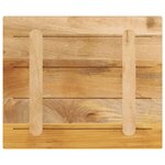 vidaXL Dessus de table rectangulaire bois massif de manguier brut