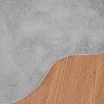 vidaXL Tapis en Fourrure Synthétique de Lapin Olite Gris 80 x 120 cm