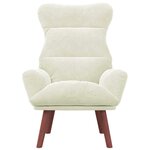 vidaXL fauteuil Crème 69 x 74 x 93 cm Velours
