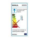 Lampe de bureau LED MAULatlantic sur pince Noir MAUL
