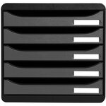 Module De Classement Big Box Plus 5 Tiroirs Metallic - Argent - Exacompta