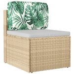 vidaXL Coussin sur palette pour dossier design feuilles 60x40x12 cm tissu Oxford