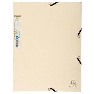 Chemise 3 Rabats À Élastique Carte Recyclée 380g/m2 Forever - A4 - Sable - Exacompta