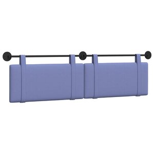 vidaXL Tête de lit suspendue Bleu denim Tissu
