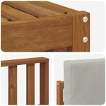 vidaXL Ensemble de canapés d'extérieur 6 pc Gris Naturel et Clair