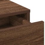vidaXL Coiffeuse Chêne marron 50 x 41 x 135 cm Bois d'ingénierie