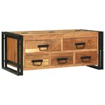 vidaXL Table basse - 90x50x38 cm en bois d’acacia massif