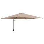 vidaXL Parasol de Jardin Mural Taupe 247 cm