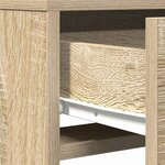 vidaXL Table de Toilette Marron 50 x 41 x 140 cm Bois d'ingénierie