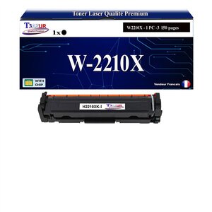 T3AZUR -Toner compatible avec W2210X (207X) pour HP Color LaserJet Pro M255dw M255nw - Noir