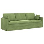 vidaXL Ensemble de Canapés 2 Pièces Vert clair 228 x 78 x 80 cm Velours