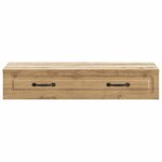 vidaXL Table d'appoint murale 87 5 x 34 5 x 17 cm Bois d'ingénierie